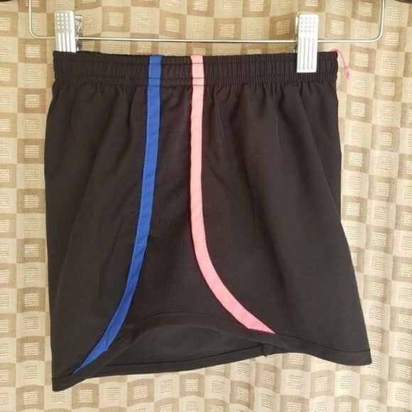 Nike Girl's Dri-Fit Tempo Running Shorts 3" Black Lined - Picture 5 of 7